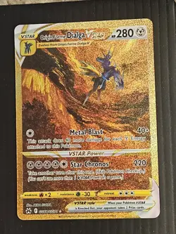 Pokemon Origin Forme Dialga VSTAR GG68/GG70 Crown Zenith Secret Rare Holo - Image 1