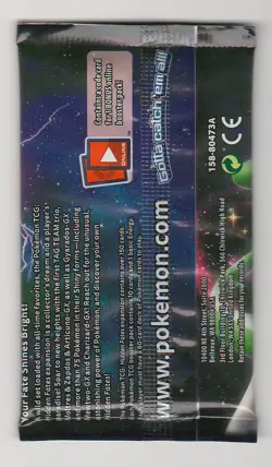 1x Pokemon Sun & Moon Hidden Fates Booster Pack New Sealed - Image 2