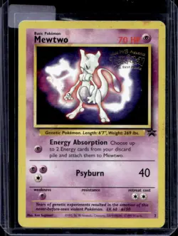1999 Pokemon Wizards Black Star Promos Mewtwo #3 - Image 1