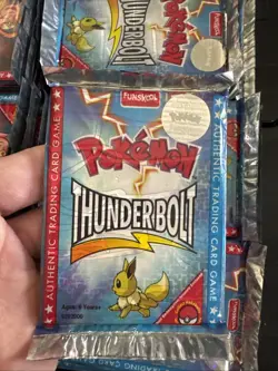 Pokemon Booster Pack Eevee Thunderbolt Funskool India 2004 Sealed - Image 1