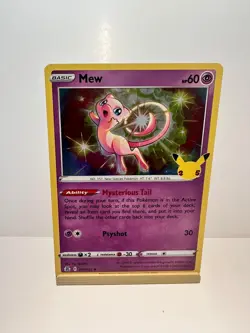 Mew 011/025 Holo Rare Celebrations Pokemon Lightly Played - Image 1