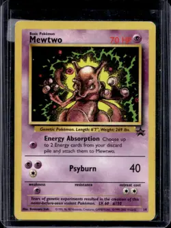 1999 Pokemon Wizards Black Star Promos Mewtwo #14 - Image 1