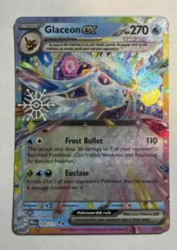 Glaceon ex 026/131 Pokemon TCG Holiday Calendar 2025 Festive Stamp Promo Card - Image 1
