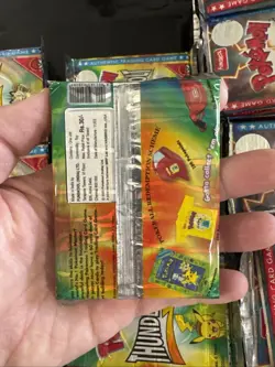 Pokemon Booster Pack Pikachu Thunderbolt Funskool India 2004 Sealed - Image 2