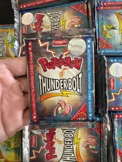Pokemon Booster Pack Lickitung Thunderbolt Funskool India 2004 Sealed - Image 1