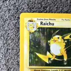 Pokemon TCG Raichu Base Set 14/102 Holo Rare 80 HP Thunder 1999 Wizards - Image 4