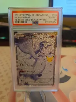 2021 Pokemon SWSH Celebrations Reshiram #113/114 PSA 10 - Image 1