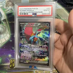 Pokemon PAR EN Roaring Moon ex Special Illustration Rare SIR 251/182 PSA 10 GEM - Image 2