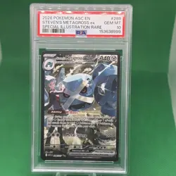 2026 POKEMON ASC SPECIAL ILLUSTRATION RARE #289 STEVEN'S METAGROSS EX PSA 10 - Image 1