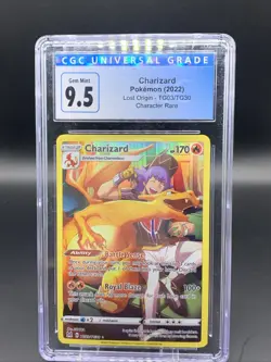 Pokemon TCG Charizard Lost Origin TG03/TG30 Lost Origin CGC 9.5 - Image 2