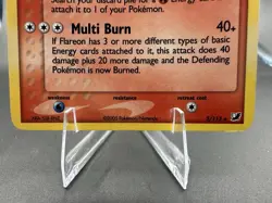 Damaged 2005 Pokemon EX Unseen Forces Flareon 5/115 Holo Rare - Image 2