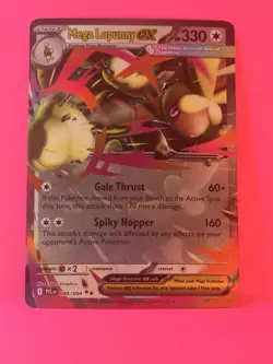Pokemon TCG Mega Lopunny EX Double Rare Full Art Holo 084/094 Phantasmal Flames - Image 1