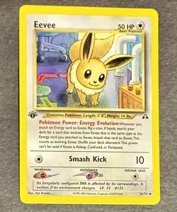 Pokemon Eevee 38/75 Neo Discovery 1st Edition - LP - Image 1