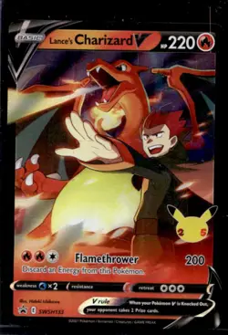 2019-2023 Pokemon SWSH Black Star Promos Lance's Charizard V #SWSH133 - Image 1