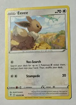 Pokemon TCG: Eevee - 125/203 - 2021 Sword & Shield: Evolving Skies SWSH07:EVS C - Image 4