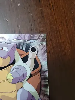 NM! HOLO FOIL RAYS #09 Blastoise - Topps Pokemon Series 1 Black Logo 1999 - Image 4