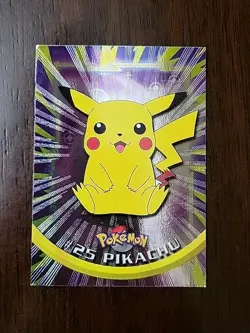 MP! HOLO FOIL RAYS Pikachu #25 Topps Black Label TV Animation Edition Pokemon - Image 1