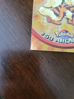 LP! HOLO FOIL TARGETS Arcanine #59 - Topps Pokemon Series 1 Black Logo 1999 - Image 2