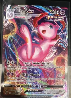 Mew VMAX NM Alt Art 269/264 Swsh08: Fusion Strike Pokemon Holo - Image 1