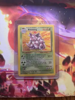 Pokemon TCG Nidoking Base Set 11/102 Holo Unlimited Rare Vintage HP - Image 1