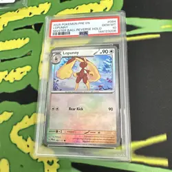 Pokemon Lopunny Prismatic Evolutions Master Ball Reverse Holo #084 PSA 10 - Image 1