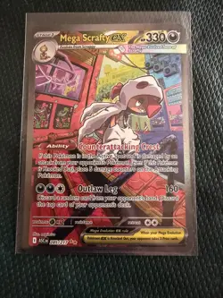 Mega Scrafty ex - Special Illustration Rare 285/217 - Pokemon Ascended Heroes NM - Image 1