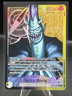 Gecko Moria (Alternate Art) OP14-080 Leader * One Piece - The Azure Sea's Seven - Image 1
