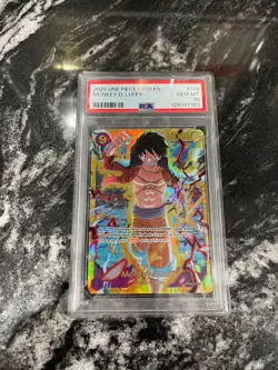 One Piece PSA 10 Monkey D Luffy OP09-119 Emperors in the New World sec Bandai - Image 1