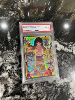 One Piece PSA 10 Monkey D Luffy OP09-119 Emperors in the New World sec Bandai - Image 4