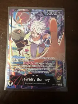 One Piece TCG OP15 -EB04 Jewelry Bonney Leader Alt Art EB04-001 NM - Image 1