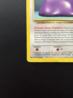 Pokemon TCG WOTC | Ditto 18/62 Non Holo | Fossil Set Rare HP - Image 3