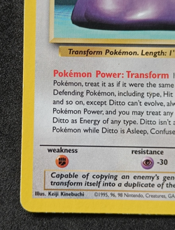 Pokemon TCG Ditto 18/62 Fossil Non-Holo Rare Card Vintage WOTC - LP - Image 5