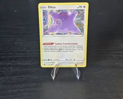 Ditto Holo Rare Crown Zenith 107/159 Pokemon TCG - Image 1