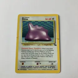 Ditto 3/62 Holo Rare Fossil Unlimited WOTC Pokemon TCG - Image 1