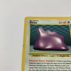 Ditto 3/62 Holo Rare Fossil Unlimited WOTC Pokemon TCG - Image 2
