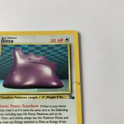 Ditto 3/62 Holo Rare Fossil Unlimited WOTC Pokemon TCG - Image 3