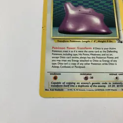 Ditto 3/62 Holo Rare Fossil Unlimited WOTC Pokemon TCG - Image 4