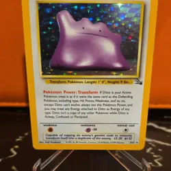 Pokemon TCG Ditto 3/62 Fossil Holo Rare LP/NM - Image 3