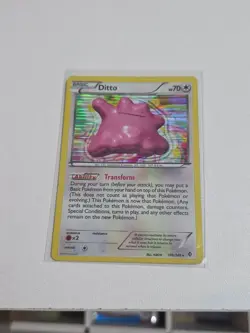Ditto 108/149 Reverse Holo Rare B&W Boundaries Crossed Pokemon Card TCG 2012 - Image 1