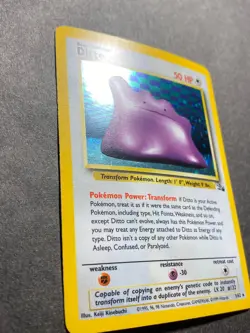 Ditto 3/62 Fossil Holo Pokemon TCG 199 RARE - Image 3