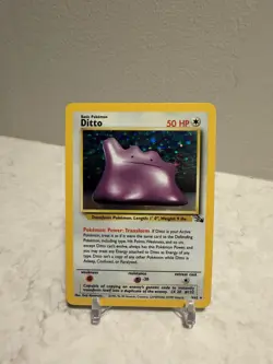 Ditto 3/62 - Fossil Unlimited Holo Rare Pokemon TCG - Image 1