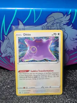 Pokemon TCG Ditto Crown Zenith 107/159 Holo Holo Rare - Image 1