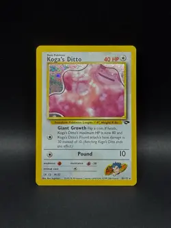 Near Mint Pokemon TCG Koga’s Ditto 10/132 Gym Challenge Holo Rare Card 1999 - Image 2