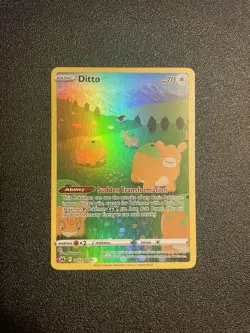 Pokemon TCG Ditto Crown Zenith-Galarian Gallery Gg22/Gg70 Holo Ultra Rare - Image 1
