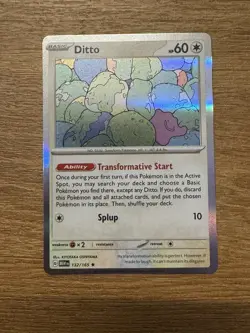 Pokemon TCG - Ditto Scarlet & Violet-151 132/165 Holo Holo Rare - Image 1