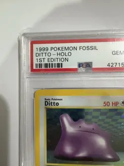 1999 Pokemon Fossil 1st Edition - Ditto 3/62 Holo Gem Mint PSA 10 - Image 4
