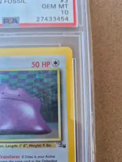 1st edition 1999 Pokemon Fossil Ditto - Holo PSA 10 - Image 4