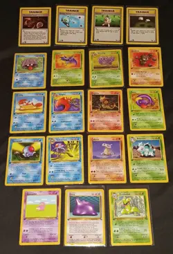 19 Total- Pokemon 1st Edition Fossil/Jungle Ditto/Victreebel Non Holo All Mint - Image 3