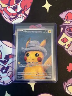 PIKACHU VAN GOGH WITH GREY FELT HAT SVP EN 085 PROMO POKEMON CARD/ Nm - Image 3