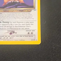 DARK URSARING 21/105 Neo Destiny Rare WOTC Pokemon Card LP - Image 2